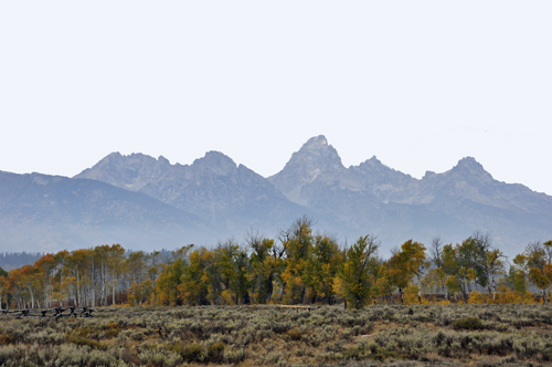 the Grand Tetons Mountain Range