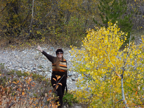 Karen Duquette down in Cottonwood Creek