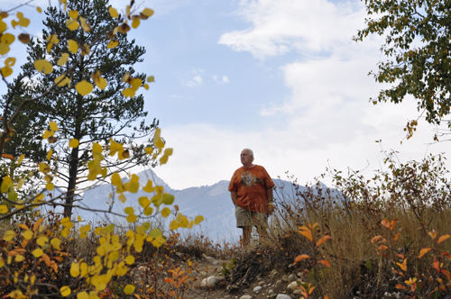 Lee Duquette above Cottonwood Creek