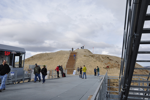 stairs to the top of the Bridger Gondola