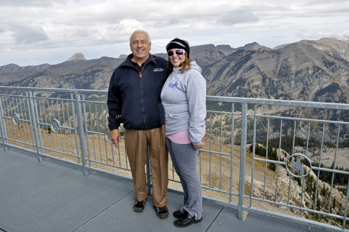 the two RV Gypsies at the top of Jackson Hole tramway