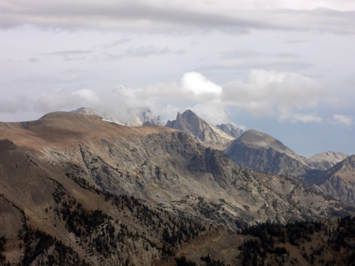 view from Lee Duquette at the top of the Jackson Hole tramway