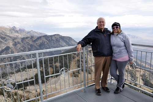 the two RV Gypsies at the top of Jackson Hole tramway