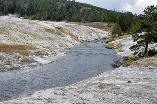 The runoff behind Chinese Springs and Blue Star Spring