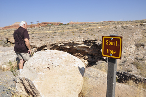 Lee Duquette at Spirit Hole