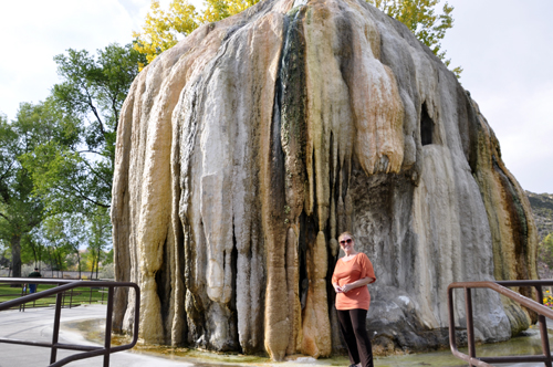 Karen Duquette by the Tepee Fountain