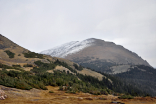 snow on the mountain