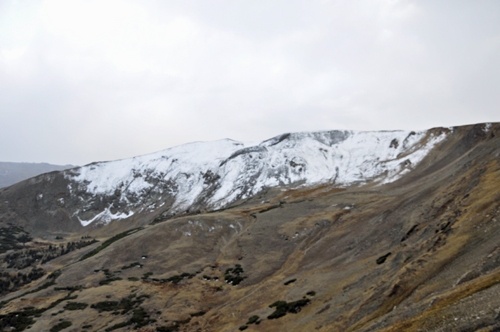 snow on the mountain
