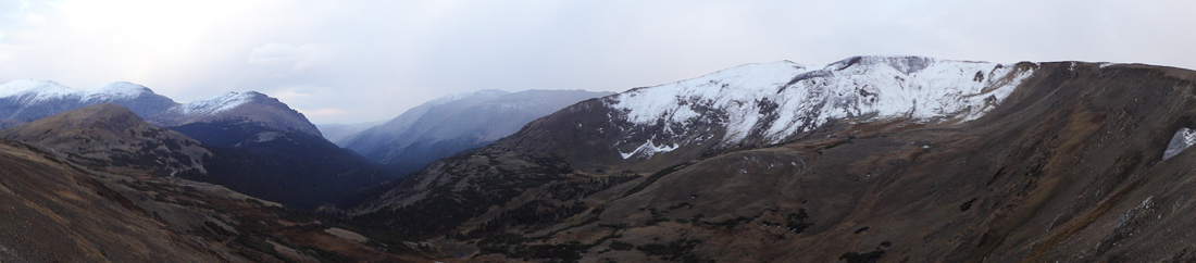 Looking out over the ledge at the Alpine Visitor Center