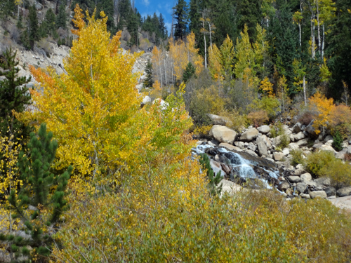 Karen Duquette and the waterfall