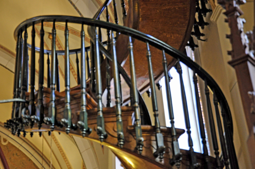 the miraculous spiral staircase at Loretta Chapel