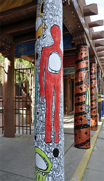 painted pole