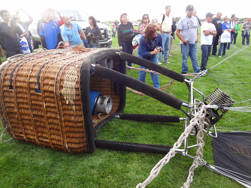 a fire department's balloon gets inflated