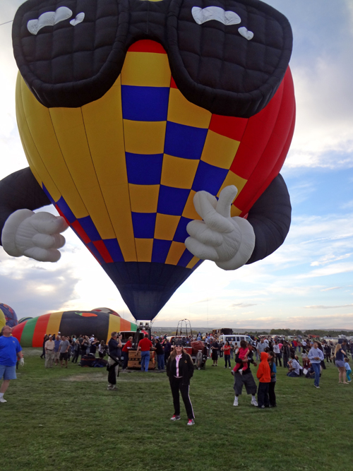 Karen Duquette and the scan guy balloon