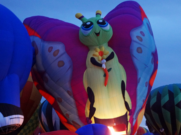 lady butterfly hot air balloon