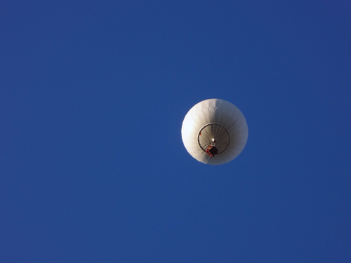 one of America's Challenge Balloon Race in the air