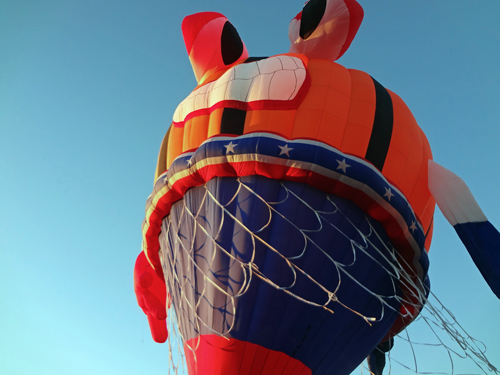 The Basketball hot air balloon