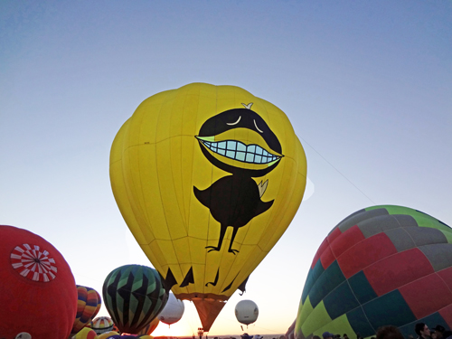 Retro Bird hot air balloon