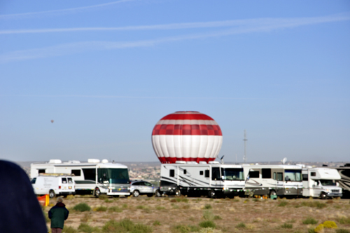 a landing near the RVs