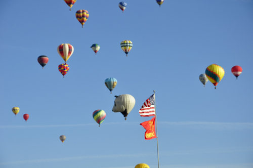 Party Panda and other hot air balloons