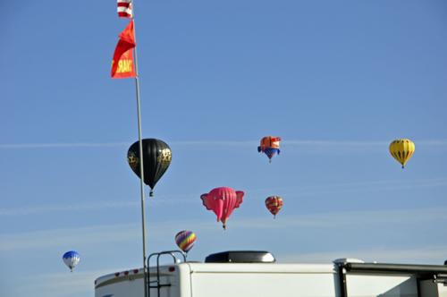 a flying pink elephant