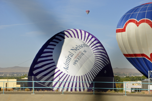 balloons land in the field