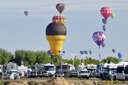 ice cream cone hot air balloon