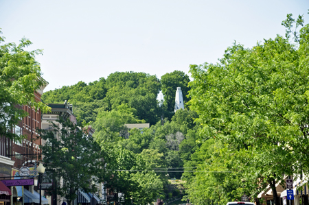 View of the Lighthouse as seen from downtown Hannibal, Missouri