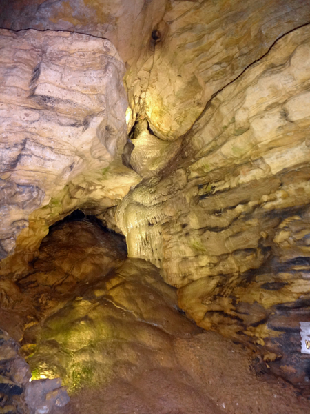 A Frozen Waterfall in the Mark Twain Cave