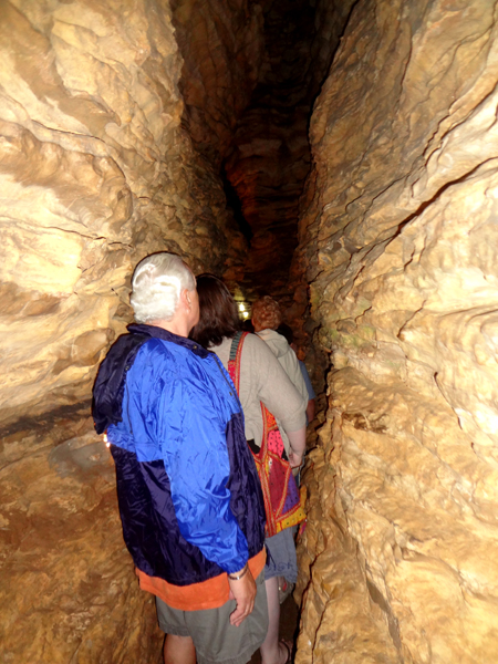 Lee Duquette in the Mark Twain Cave