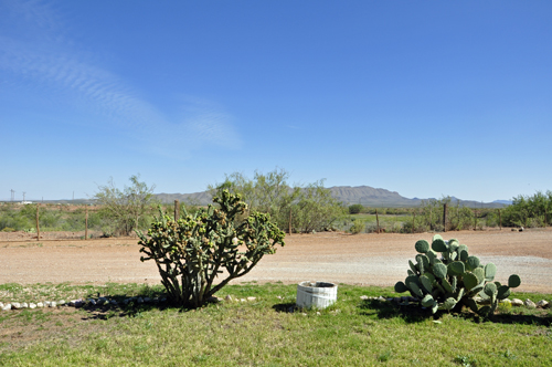 The view from the dining room window of the two RV Gypsies' RV