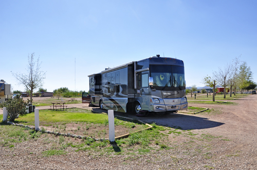 the RV of the two RV Gypsies at KOA