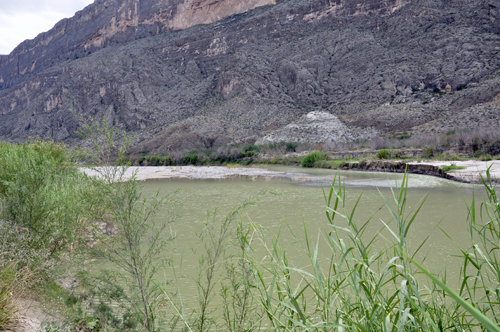 the Rio Grande at Santa Elena Canyon in Big Bend