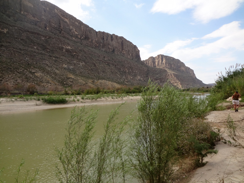 the Rio Grande at Santa Elena Canyon in Big Bend