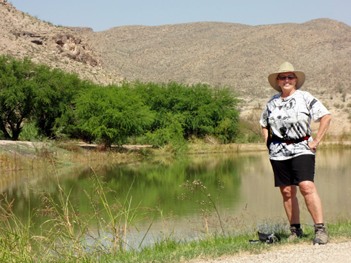 Karen Duquette in Big Bend National Park