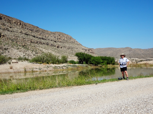 Karen Duquette in Big Bend National Park