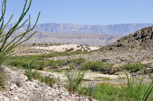 Looking across the Rio Grande into Mexico