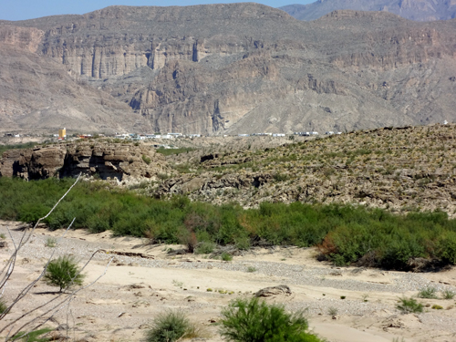 Looking across the Rio Grande into Mexico