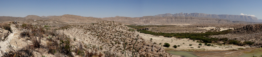 Looking across the Rio Grande into Mexico