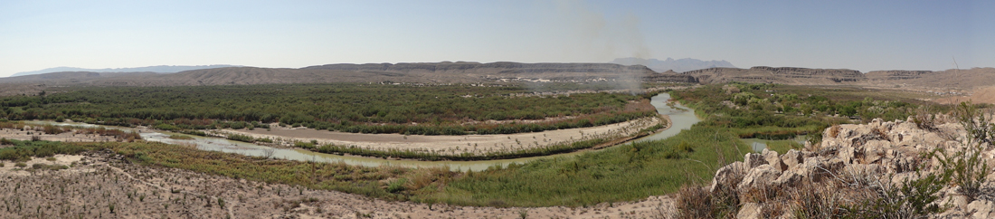 wildfire and the Rio Grande River