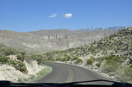 the road to Bouquillas Canyon overlook in Big Bend National Park