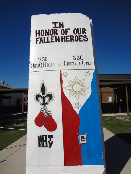 wall in honor of fallen heroes