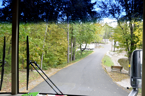 narrow campground road