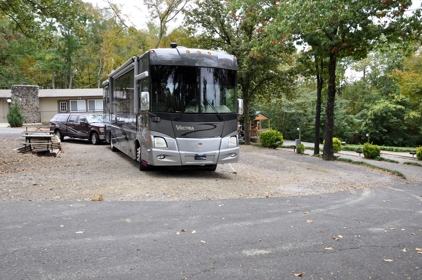 the RV of the two RV Gypsies in Hot Springs, Arkansas