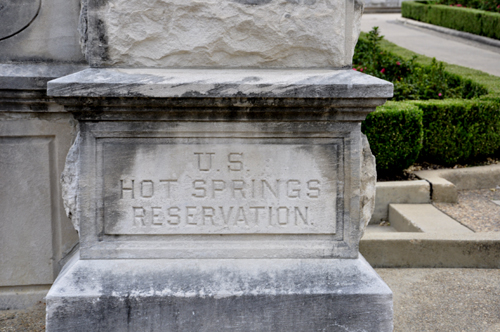 sign: US hot springs reservation