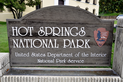 sign: Hot Springs National Park