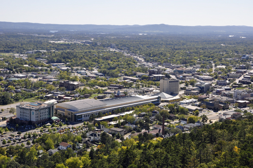 view from the Hot Springs Mountain Tower