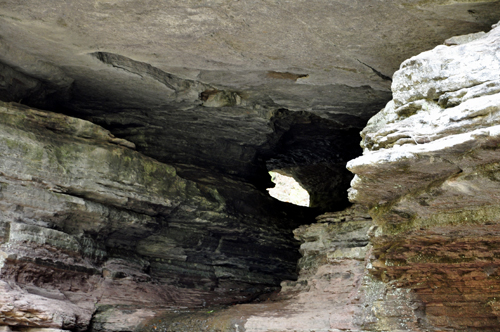 the opening from the other side of the Natural Bridge area