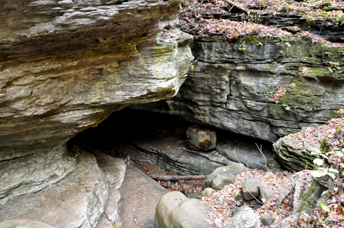 the opening from the other side of the Natural Bridge area