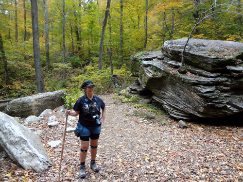 Karen Duquette at the Natural Bridge area